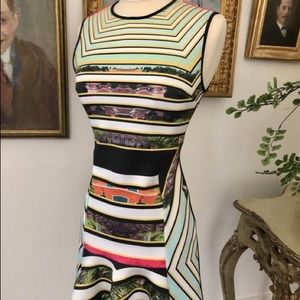 Clover Canyon Multicolor Cuban Printed Flare Dress